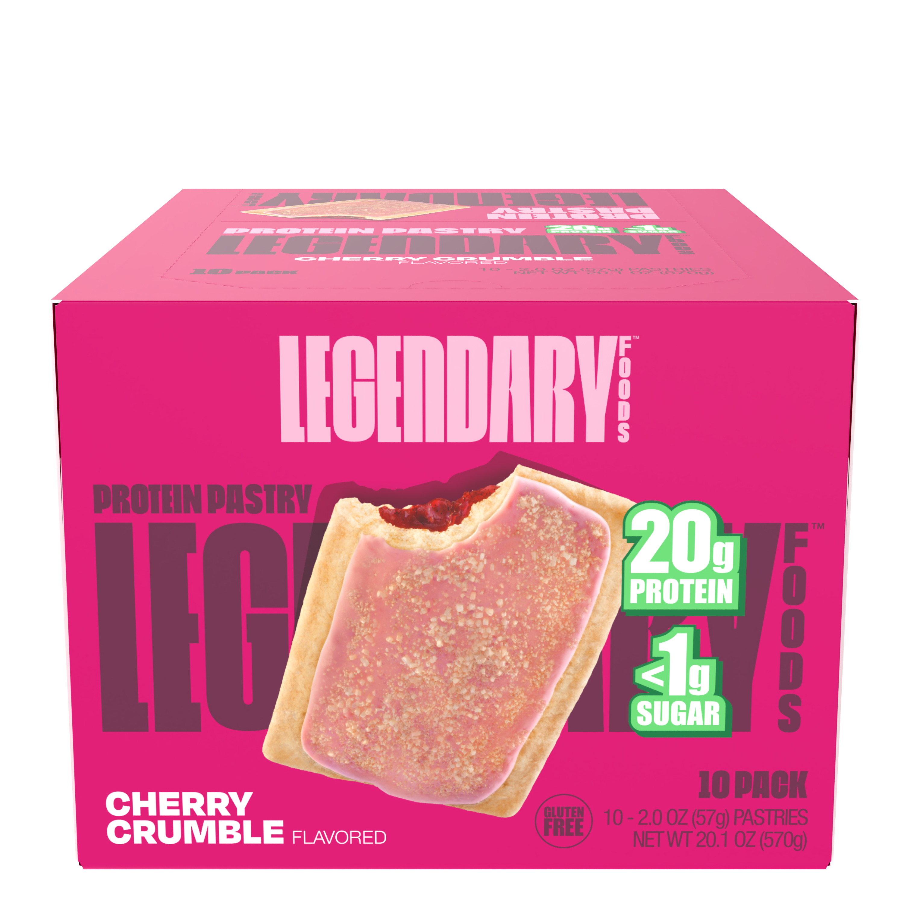 Legendary Foods Cake Style Low-Carb Protein Pastry - Cherry Crumble