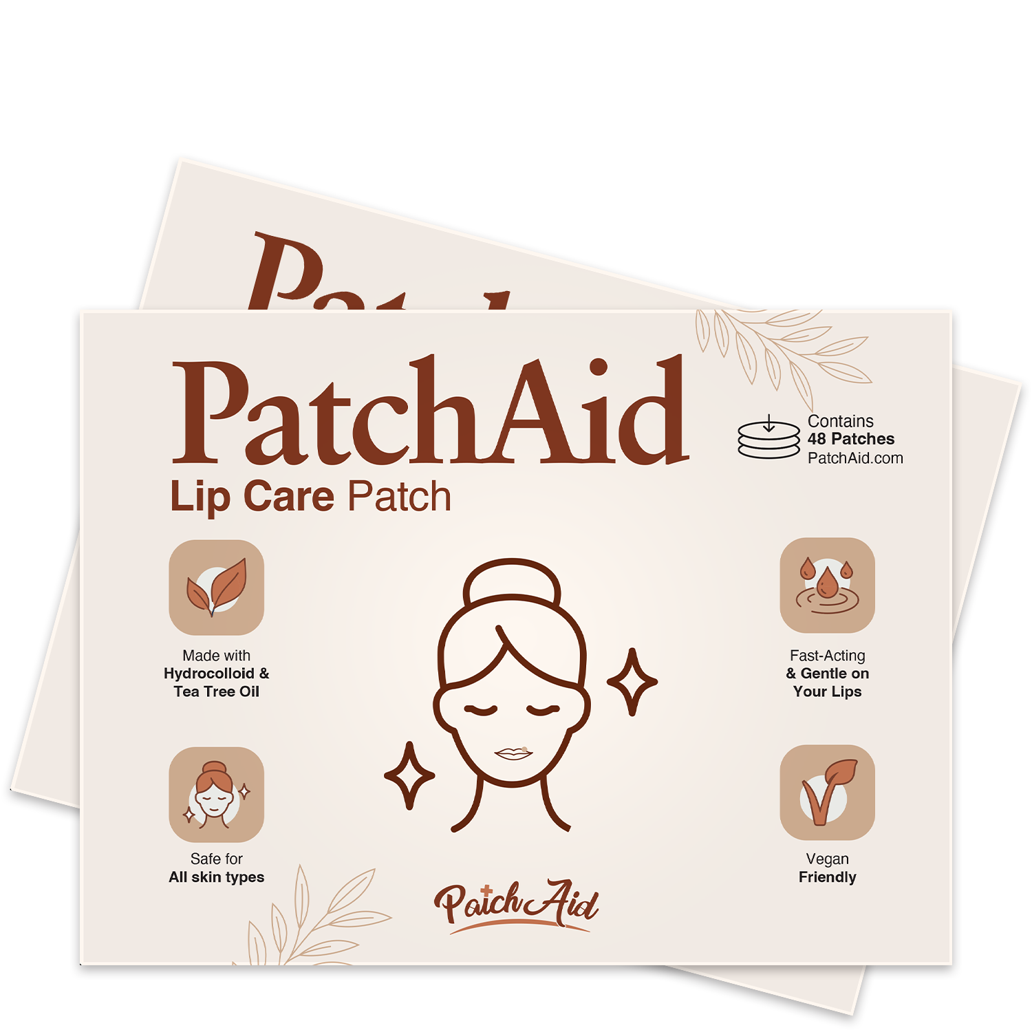 Lip Care Patch – 48 Hydrocolloid Patches with Tea Tree Oil