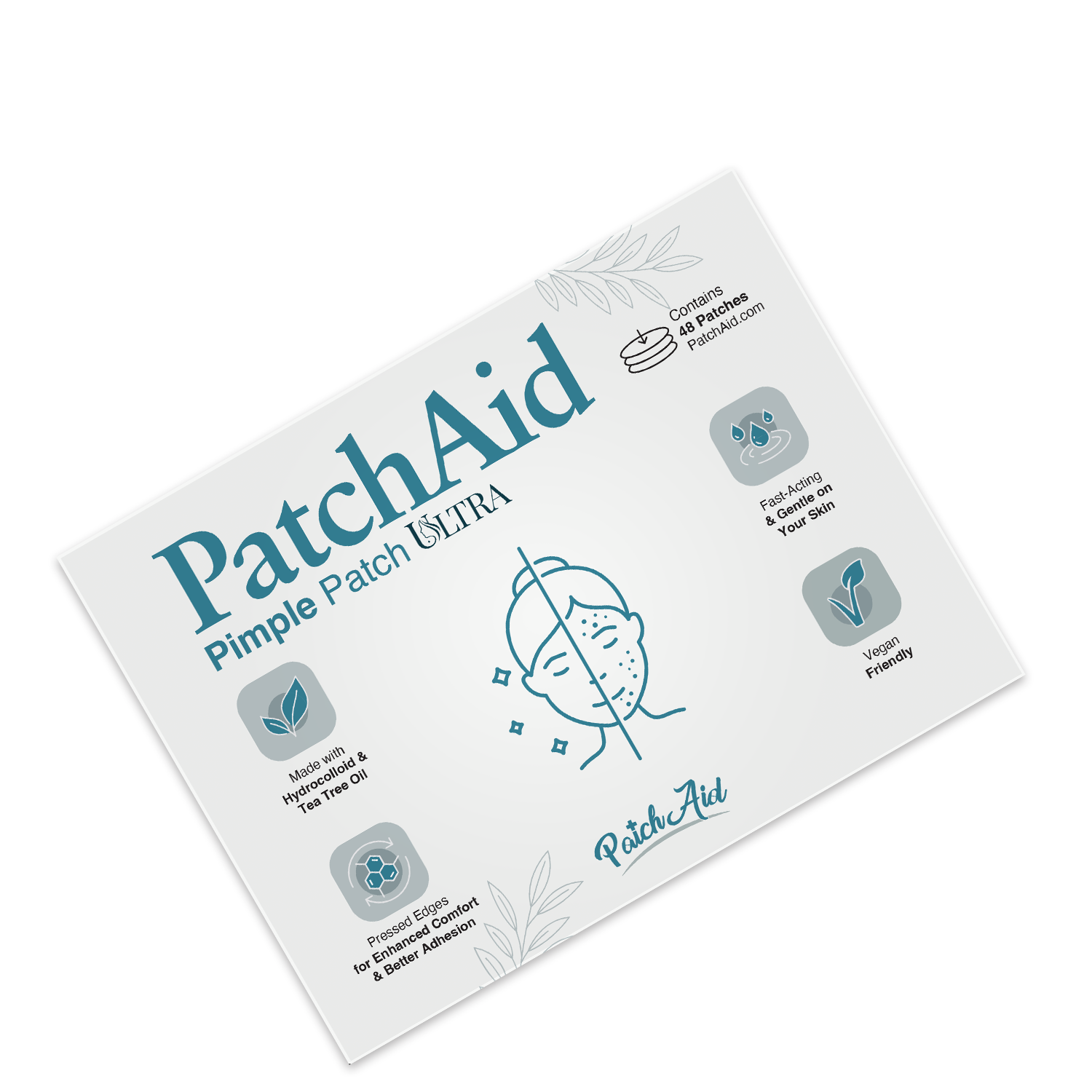 Pimple Patch Ultra – 48 Invisible Hydrocolloid Patches with Tapered Edges