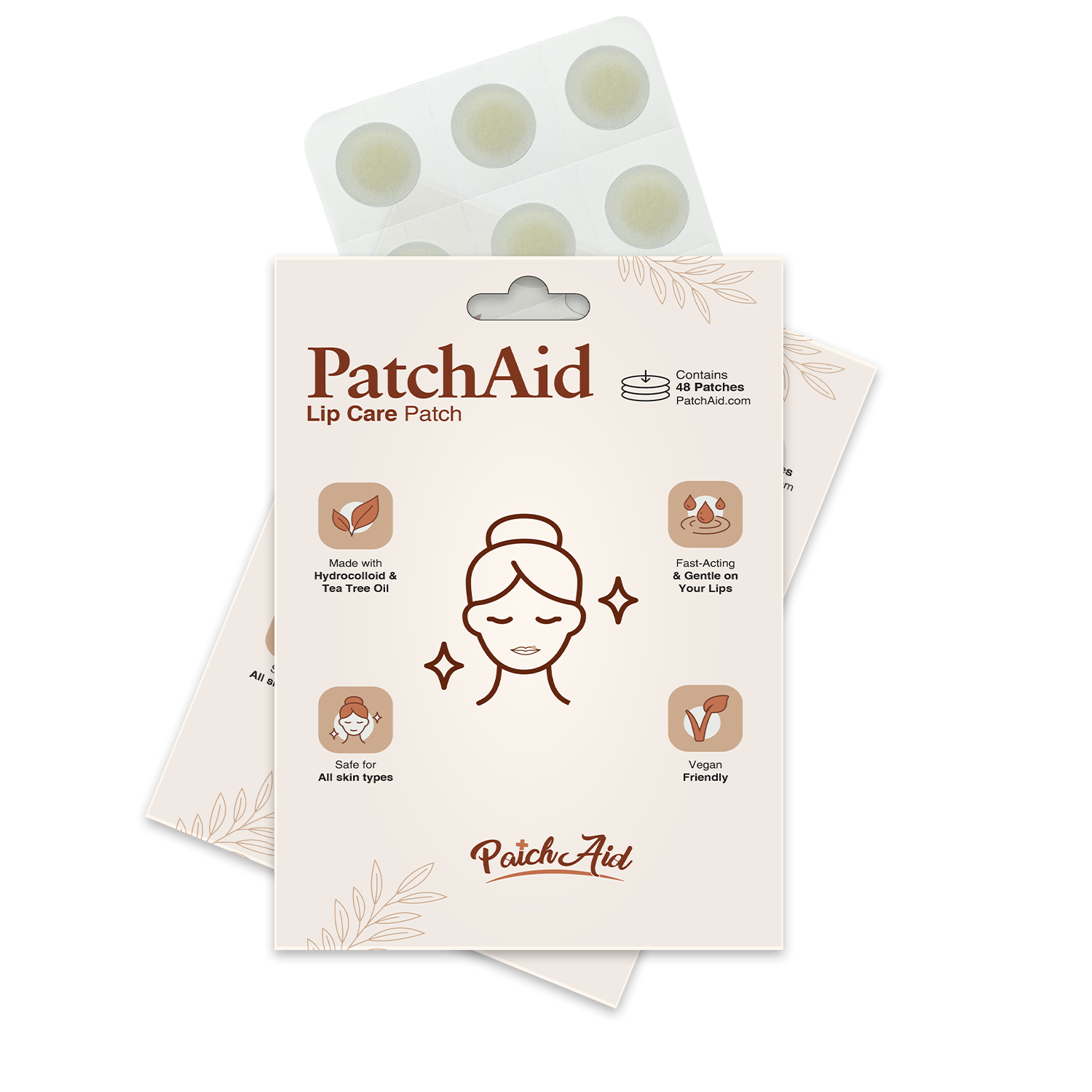 Lip Care Patch – 48 Hydrocolloid Patches with Tea Tree Oil