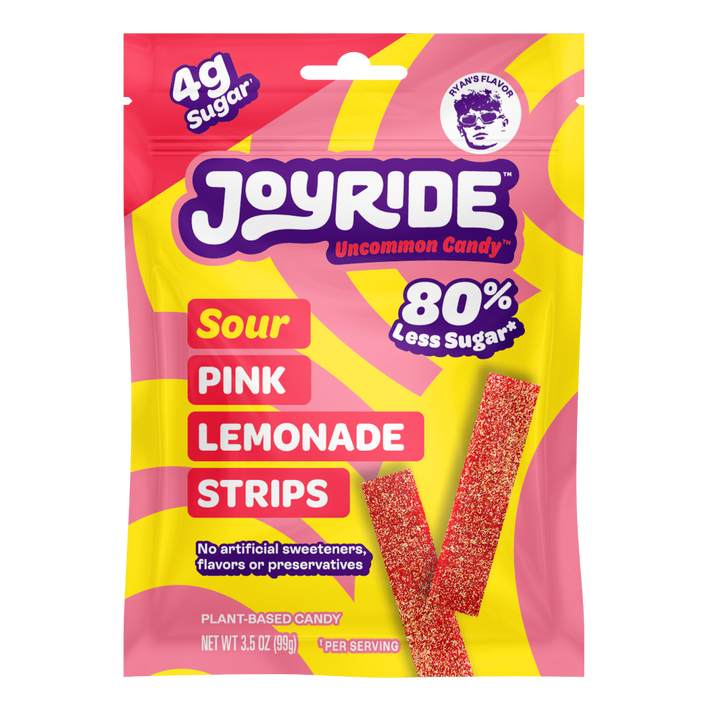 Joyride Sour Pink Lemonade Strips, 3.5 oz - High-quality Bariatric Approved by Joyride at BariatricPal Store