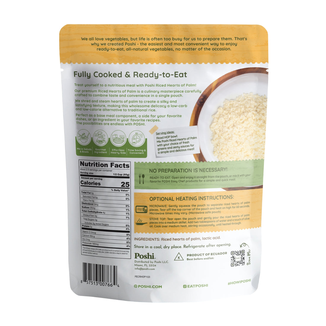 #Type_Steamed Riced Heart of Palm, 7 oz