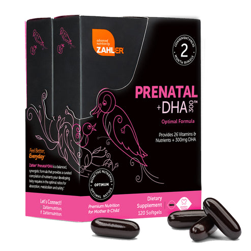 Prenatal +DHA 300 Kosher Softgels by Zahler - High-quality Prenatal by Zahler at BariatricPal Store