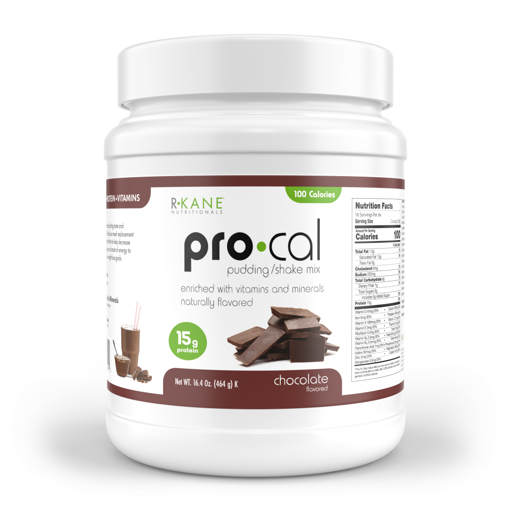 R-Kane Nutritionals Pro-Cal High Protein Pudding/Shake Mix, Chocolate 16.4oz (464g)