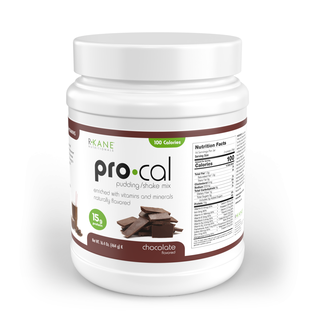 R-Kane Nutritionals Pro-Cal High Protein Pudding/Shake Mix, Chocolate 16.4oz (464g)