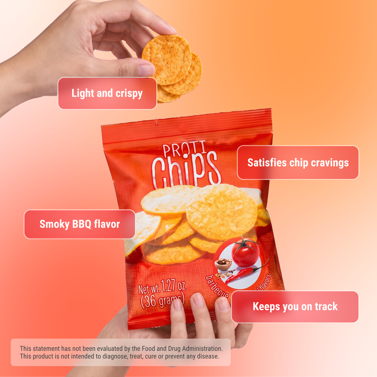 Proti Diet Protein Chips - Barbecue