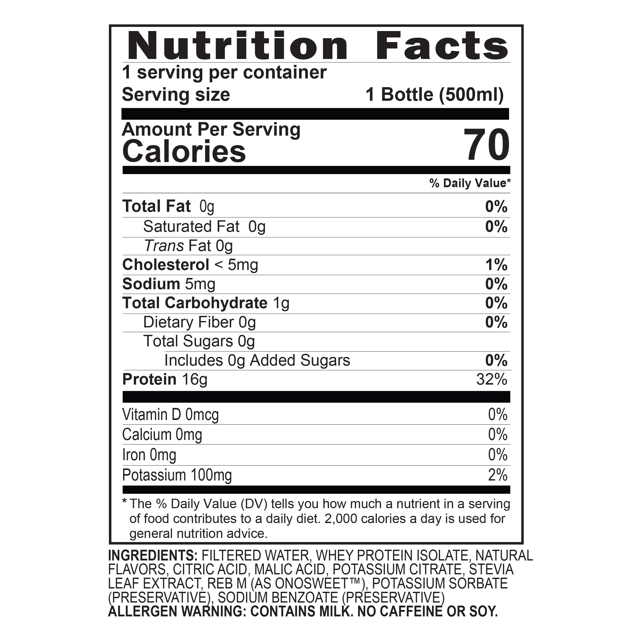 Performance Inspired Ready 2Go Whey Isolate Protein Water, 16.9 oz