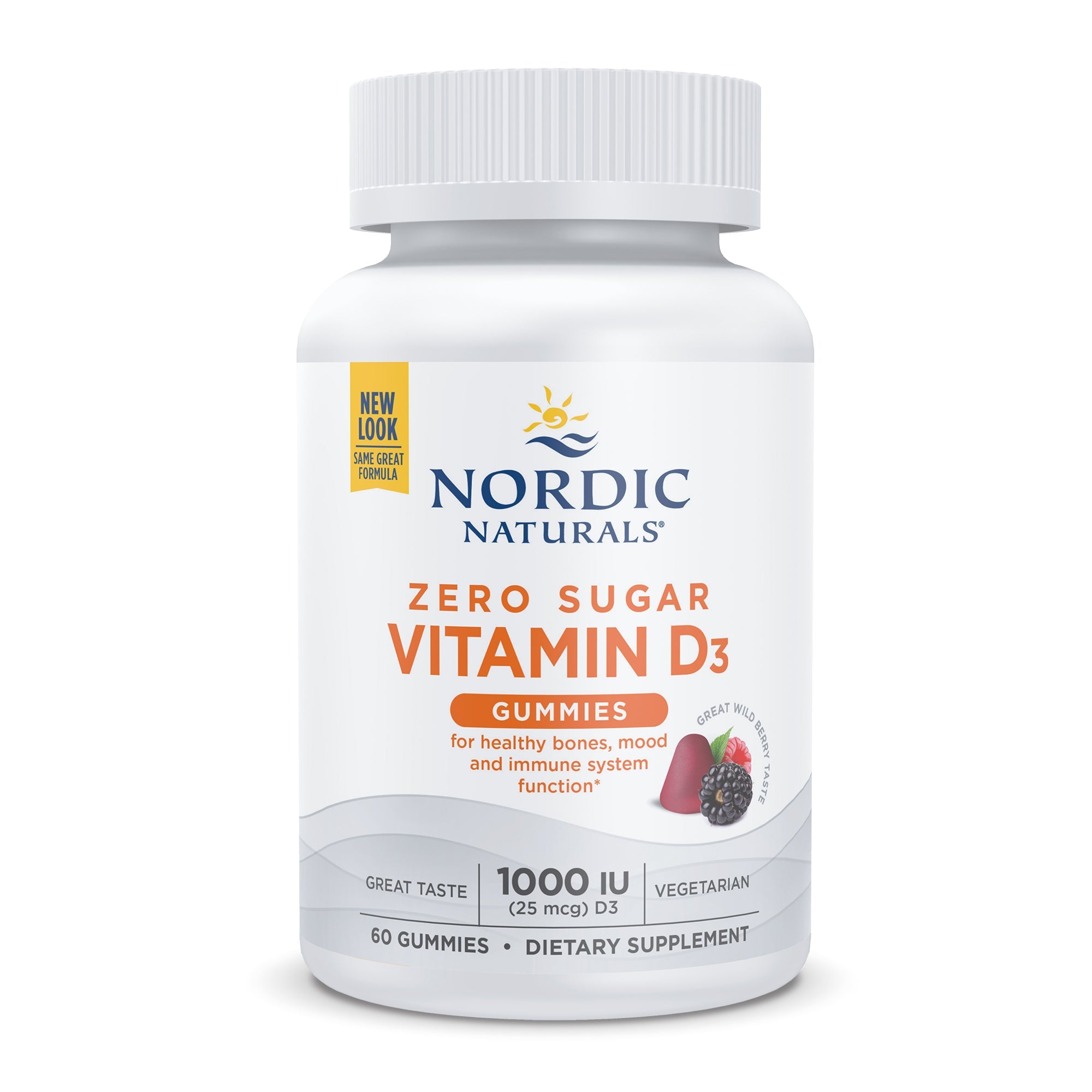 Zero Sugar Vitamin D3 Gummies by Nordic Naturals - High-quality Vitamin D by Nordic Naturals at BariatricPal Store