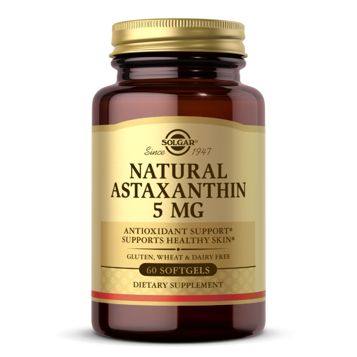 Solgar® Natural Astaxanthin 5mg - 60 Softgels - High-quality Antioxidant by Solgar at BariatricPal Store