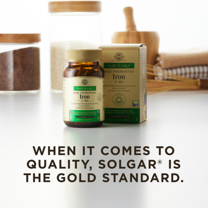 Solgar® Earth Source® Koji Fermented Iron 27mg - High-quality Iron by Solgar at BariatricPal Store