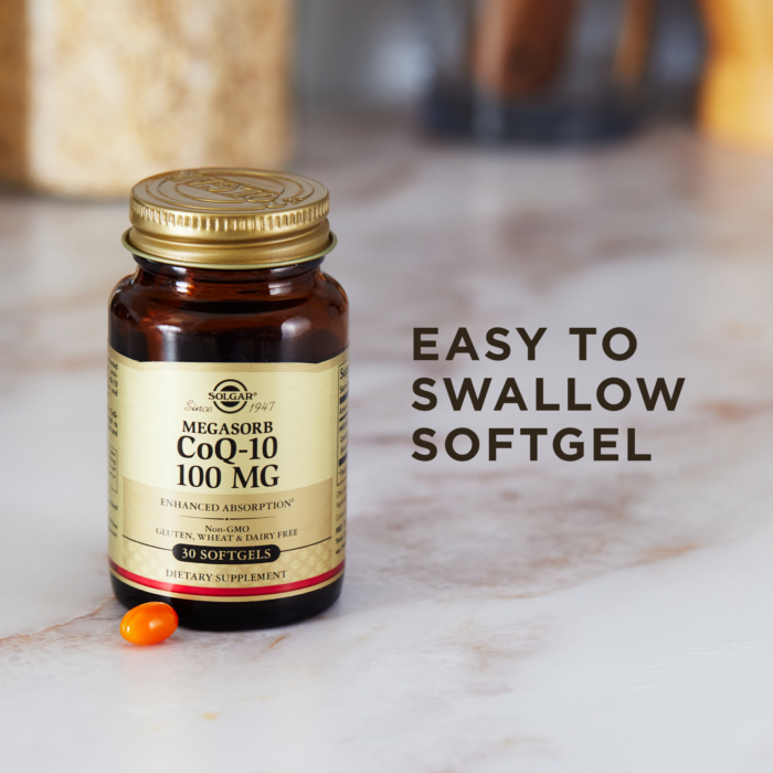 Solgar® Megasorb CoQ-10 100mg - 30 Softgels - High-quality COQ10 by Solgar at BariatricPal Store