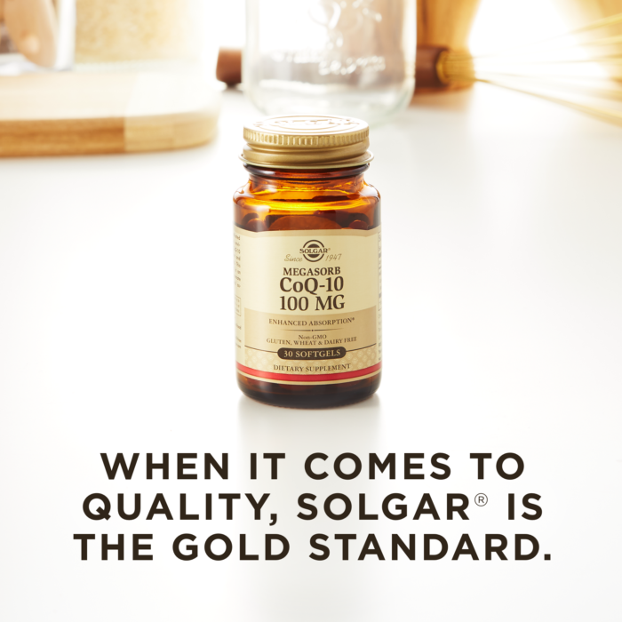 Solgar® Megasorb CoQ-10 100mg - 30 Softgels - High-quality COQ10 by Solgar at BariatricPal Store