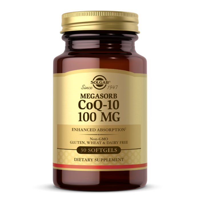 Solgar® Megasorb CoQ-10 100mg - 30 Softgels - High-quality COQ10 by Solgar at BariatricPal Store