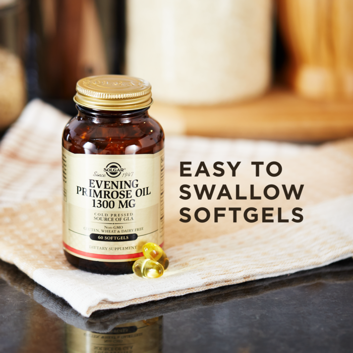 Solgar® Evening Primrose Oil - Cold Pressed Source of GLA - High-quality Hair, Skin & Nails by Solgar at BariatricPal Store