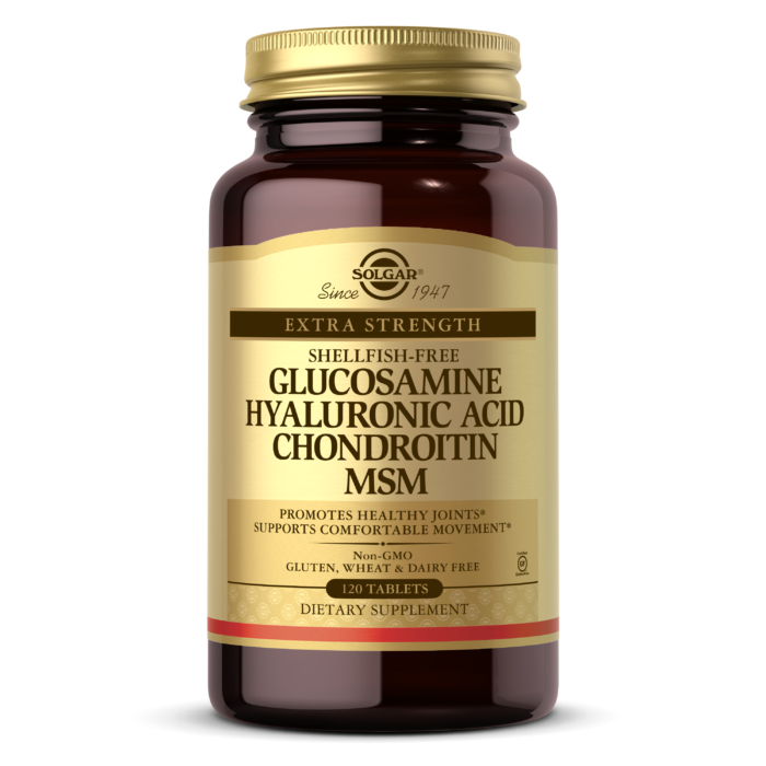Solgar® Glucosamine Hyaluronic Acid Chondroitin MSM - Extra Strength ShellFish Free - High-quality Glucosamine by Solgar at BariatricPal Store