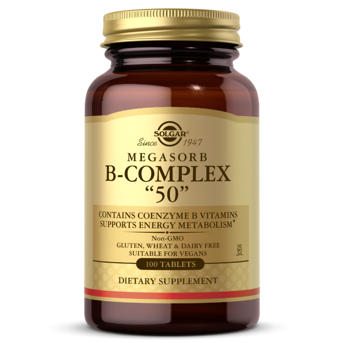 Solgar® Megasorb B-Complex “50” - High-quality Vitamin B by Solgar at BariatricPal Store