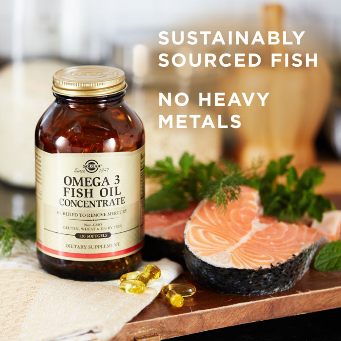 Solgar® Omega-3 Fish Oil Concentrate - Purified to Remove Mercury - High-quality Omega-3 by Solgar at BariatricPal Store