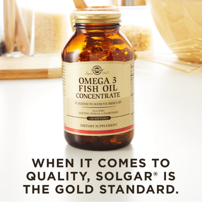 Solgar® Omega-3 Fish Oil Concentrate - Purified to Remove Mercury - High-quality Omega-3 by Solgar at BariatricPal Store
