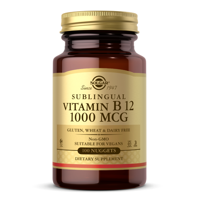 Solgar® Sublingual Vitamin B12 1000mcg - 100 Nuggets - High-quality Vitamin B by Solgar at BariatricPal Store