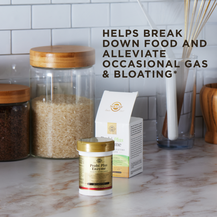 Solgar® Probi Plus Enzyme 20 Billion CFUs - 30 Capsules - High-quality Probiotic by Solgar at BariatricPal Store