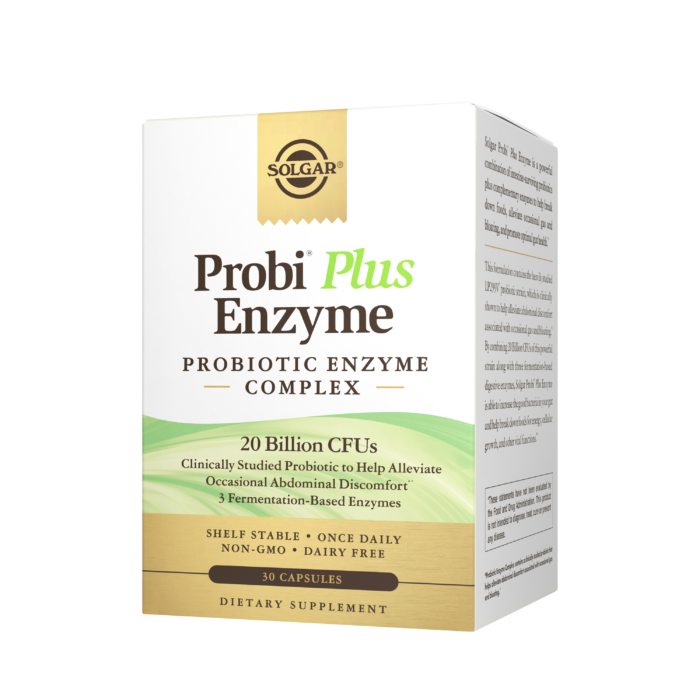 Solgar® Probi Plus Enzyme 20 Billion CFUs - 30 Capsules - High-quality Probiotic by Solgar at BariatricPal Store