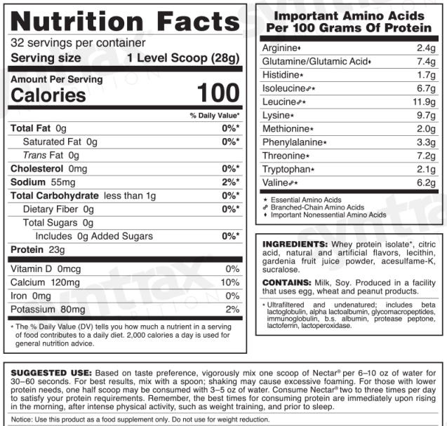 Syntrax Nectar 2lb Protein Powder - Fuzzy Navel - High-quality Protein Powder Tubs by Syntrax at BariatricPal Store