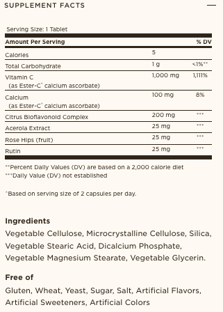 Solgar® Ester-C® Plus 1000mg Vitamin C Tablets (Ester-C® Ascorbate Complex)