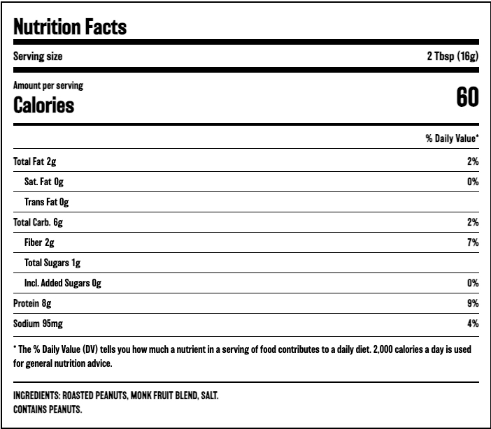 BetterBody Foods PB Fit Sugar-Free Peanut Butter Powder (13oz)