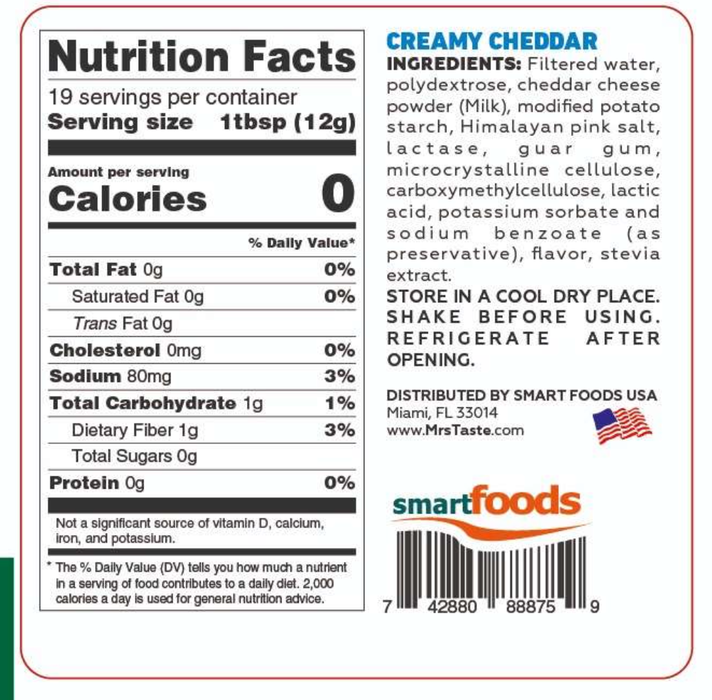 Mrs Taste Creamy Cheddar, 8 oz