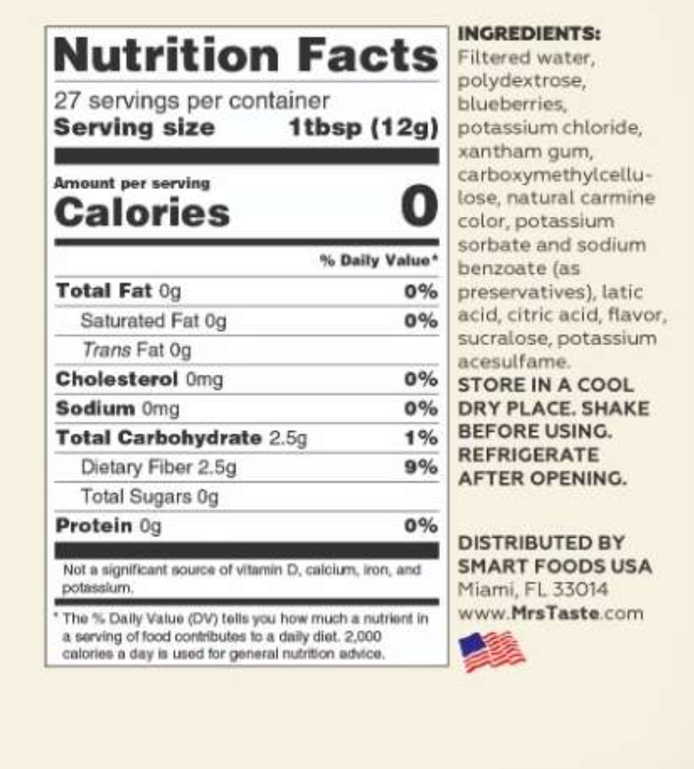 #Flavor_Blueberry #Size_11 oz