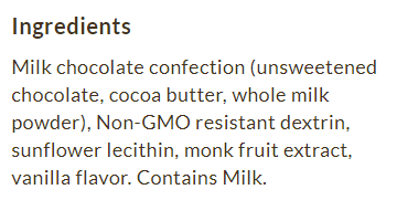 ChocZero No Sugar Added Milk Chocolate Baking Chips 20 oz - High-quality Baking Products by ChocZero at BariatricPal Store