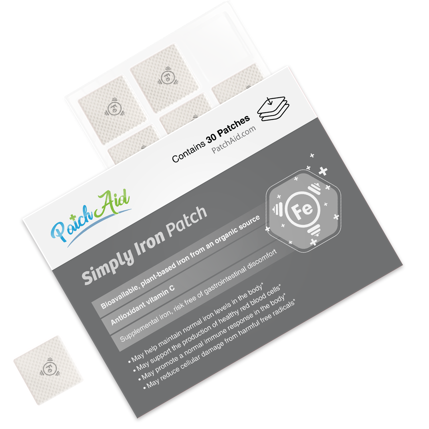 Simply Iron Patch by PatchAid - High-quality Vitamin Patch by PatchAid at BariatricPal Store