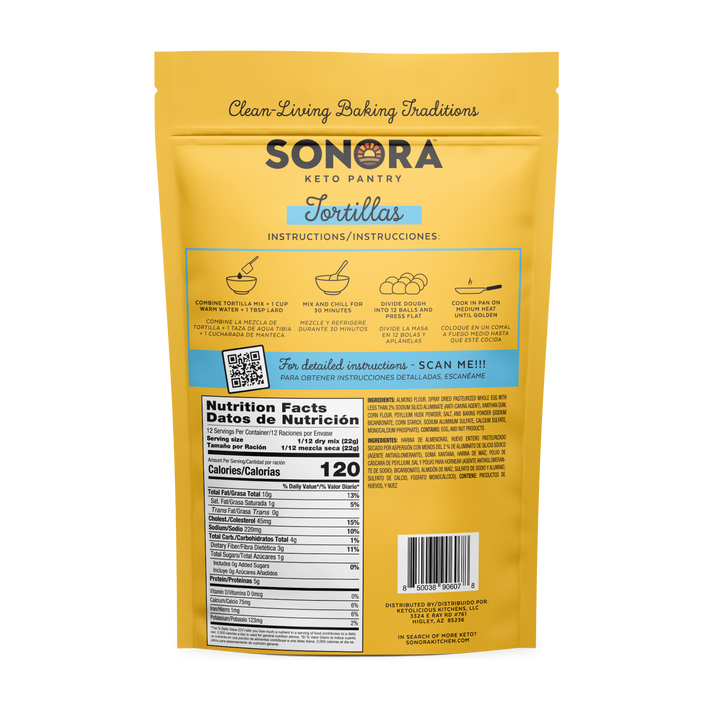 Low Carb Tortilla Mix by Sonora Keto Pantry - High-quality Baking Mix by Sonora Keto Pantry at BariatricPal Store