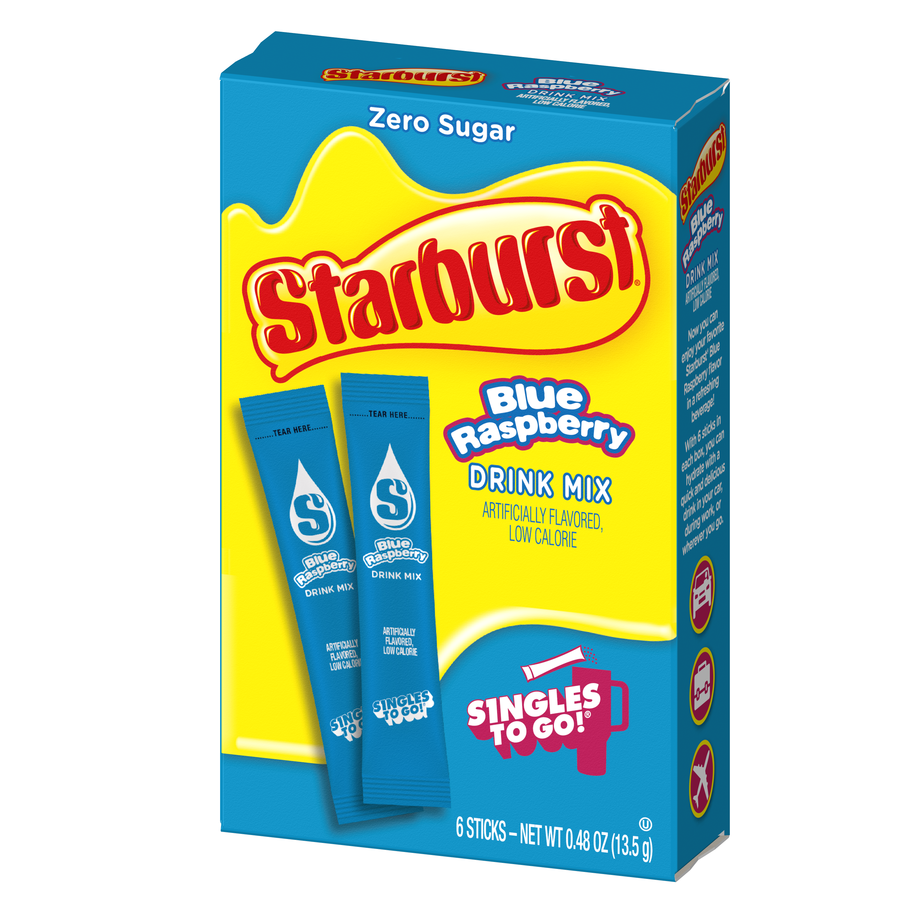 #Flavor_Blue Raspberry #Size_6 sticks