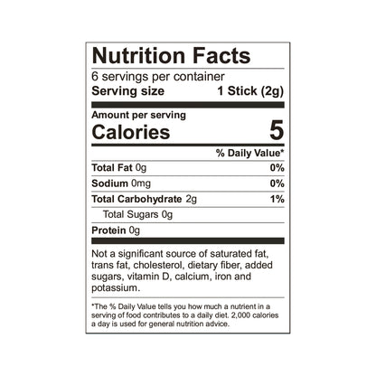 #Flavor_Blue Raspberry #Size_6 sticks