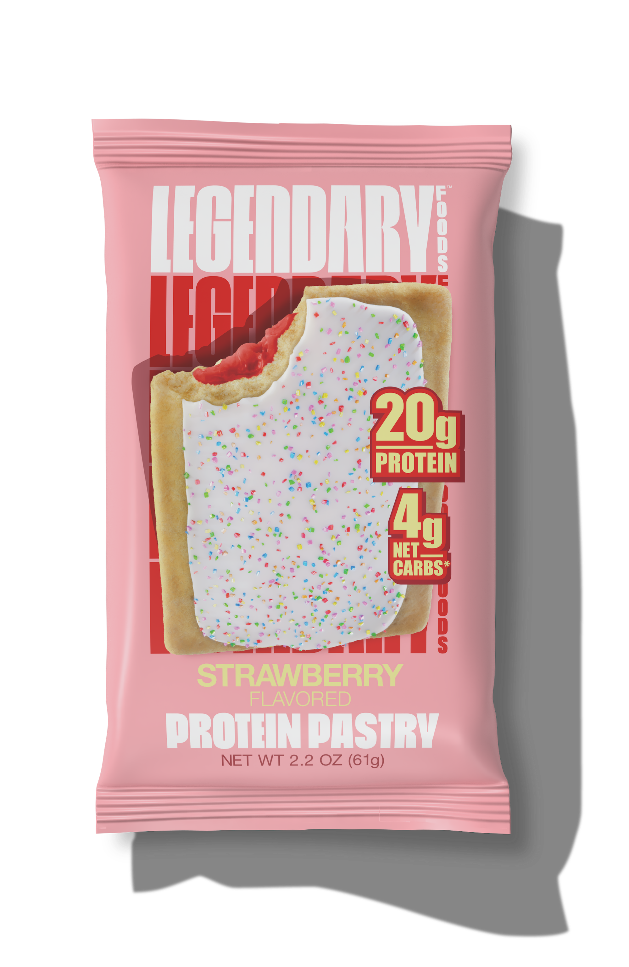 "Cake Style" Low-Carb Protein Pastry by Legendary Foods - Strawberry - High-quality Cakes & Cookies by Legendary Foods at BariatricPal Store