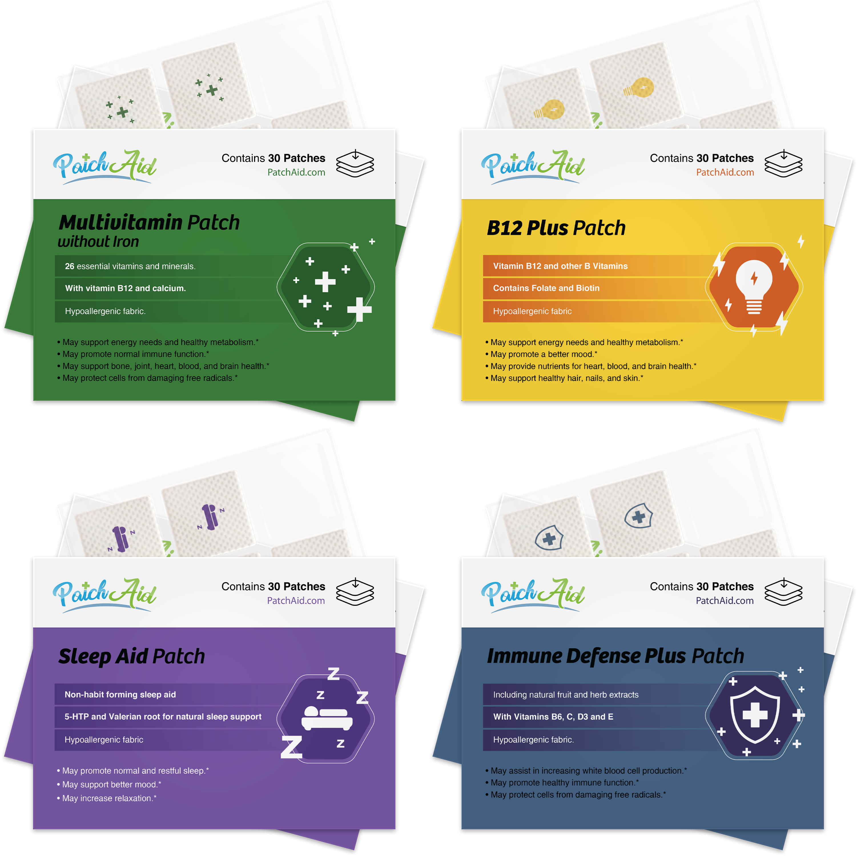 Superhero Vitamin Patch Pack by PatchAid - High-quality Vitamin Patch by PatchAid at BariatricPal Store