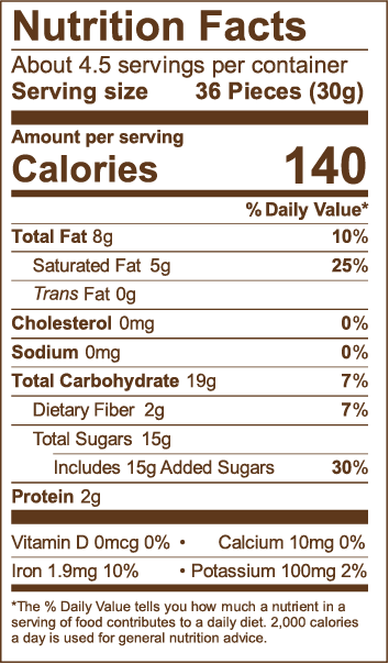 #Flavor_Dark Chocolate Crispy Quinoa Gems, 5 oz