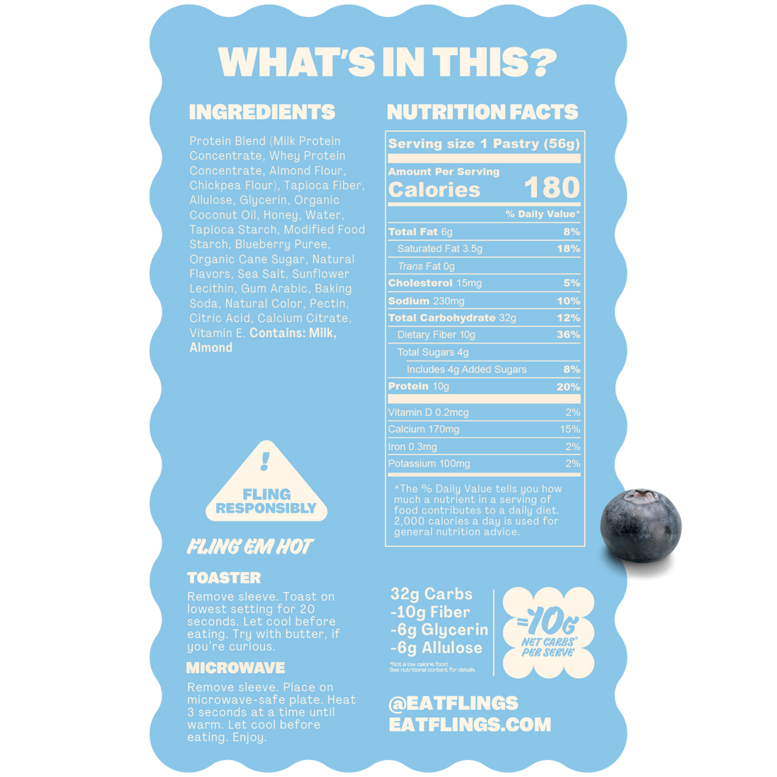 #Flavor_Oozy Blueberry #Size_One Box (4 Pastries)