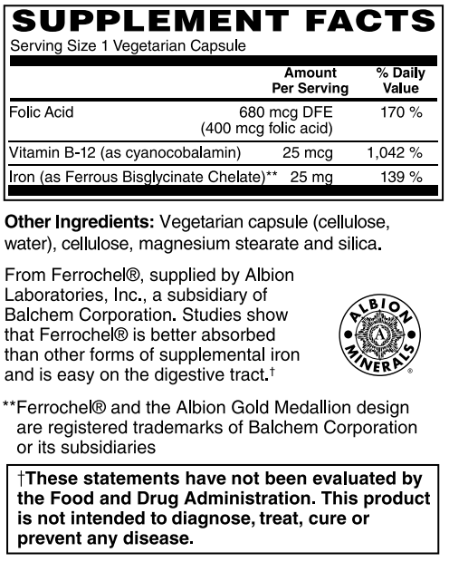 Easy Iron™ (25mg) Capsules by BariatricPal - Highly Absorbable & Easy On Your Stomach! - High-quality Iron by BariatricPal at BariatricPal Store