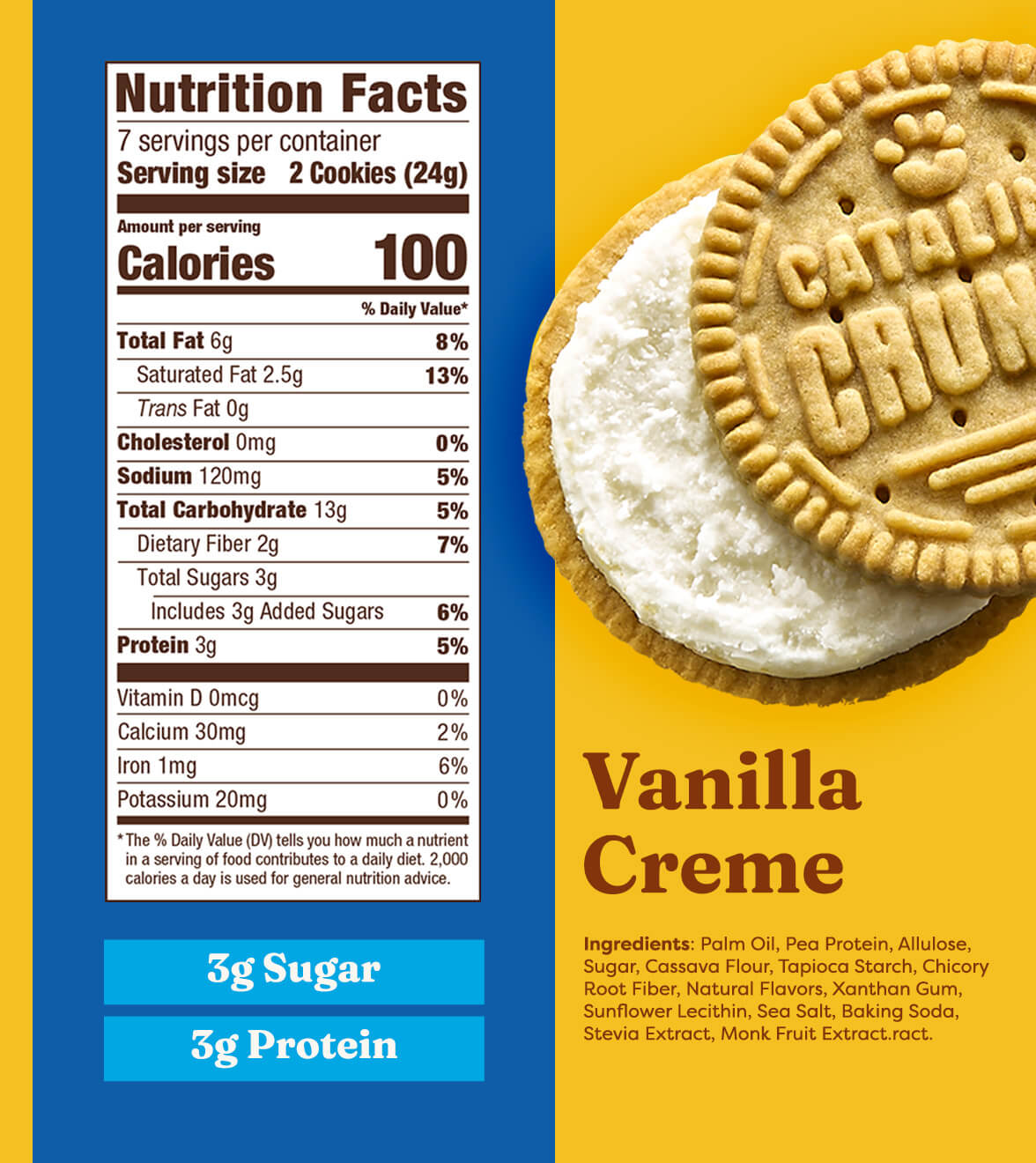 Catalina Crunch Keto Sandwich Cookies - Vanilla Creme