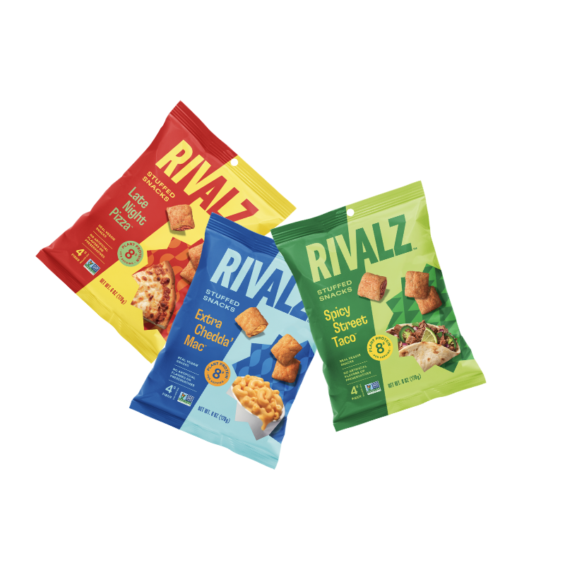 Stuffed Protein Snacks by Rivalz Snacks - Variety Pack - High-quality Protein Snack by Rivalz Snacks at BariatricPal Store