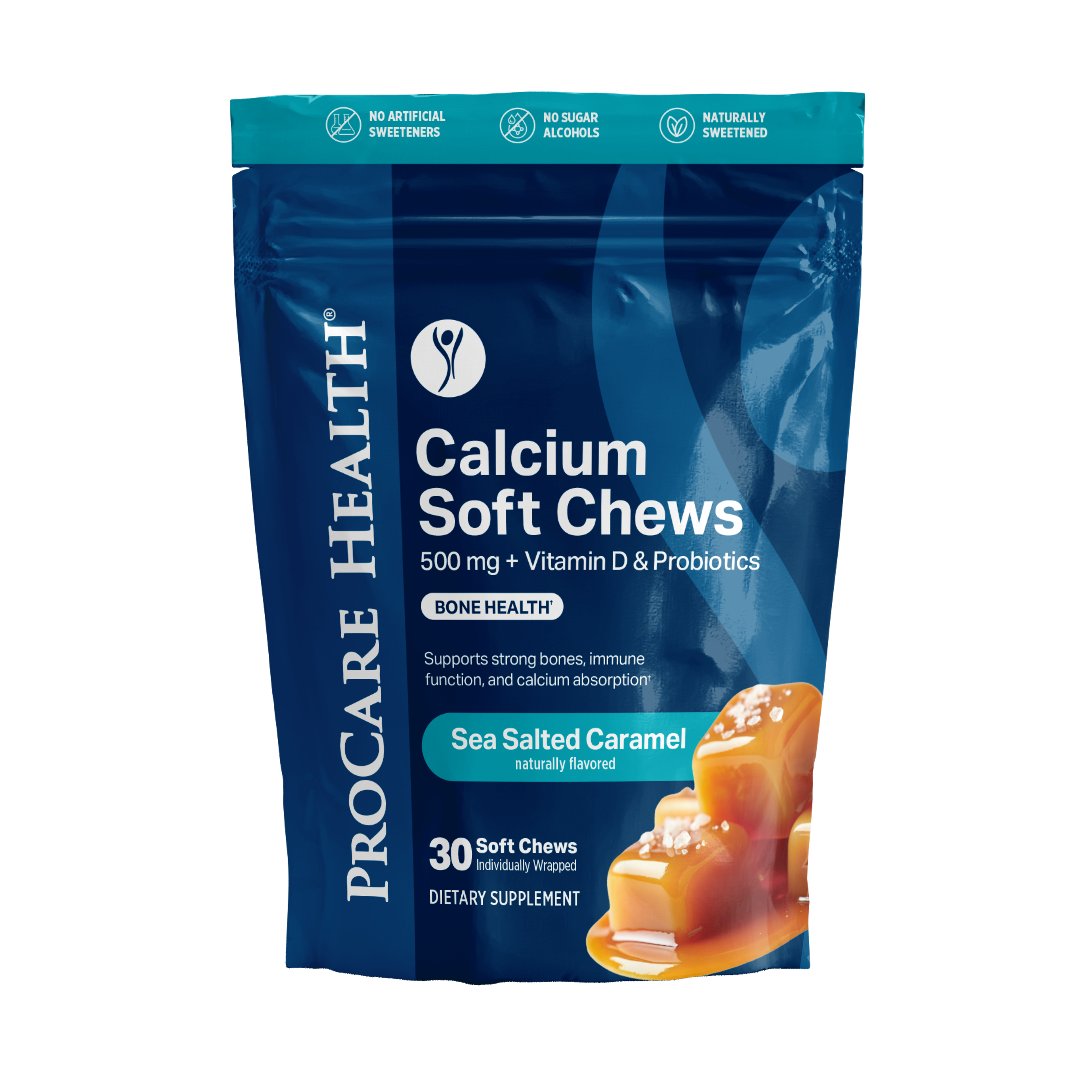 ProCare Health Calcium Soft Chew 500mg - Sea Salted Caramel