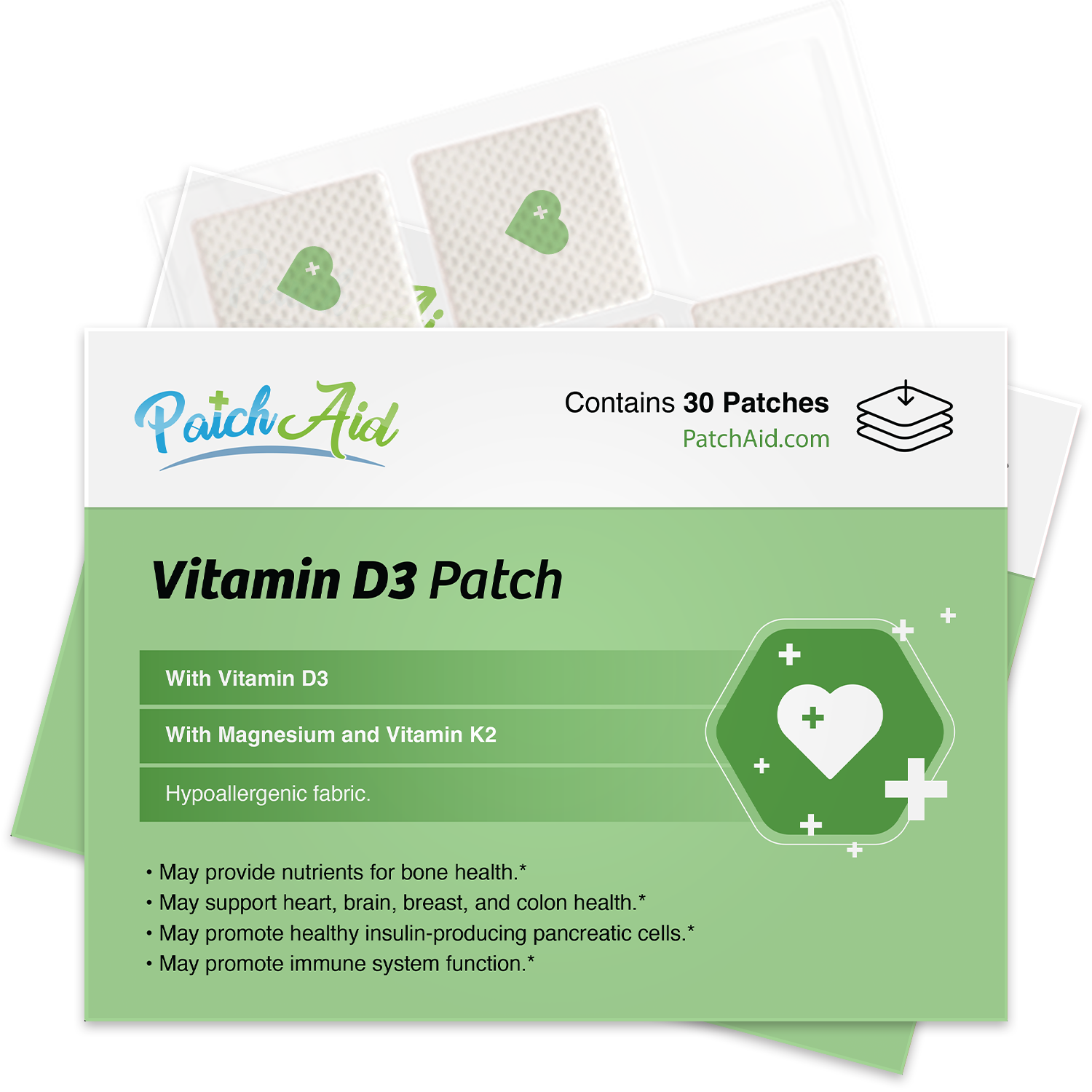 Vitamin D3 with K2 Vitamin Patch by PatchAid - High-quality Vitamin Patch by PatchAid at BariatricPal Store