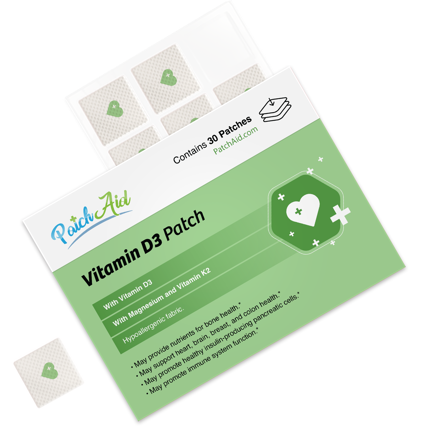 Vitamin D3 with K2 Vitamin Patch by PatchAid - High-quality Vitamin Patch by PatchAid at BariatricPal Store