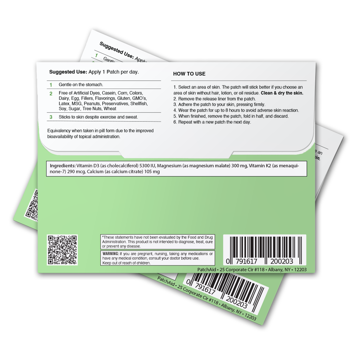 Gastric Sleeve Surgery Complete Vitamin Patch Pack by PatchAid