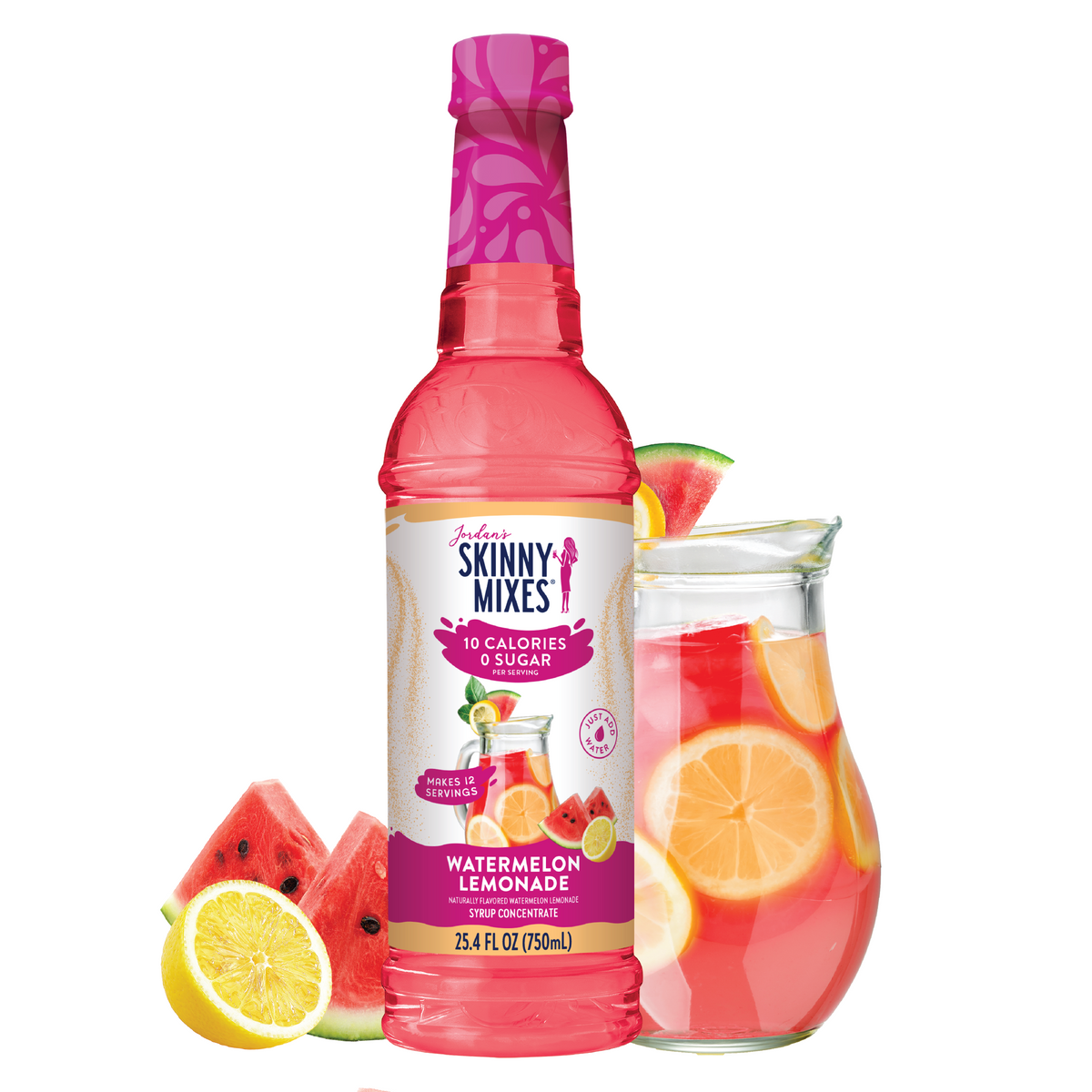 Jordan's Skinny Mixes Sugar Free Watermelon Lemonade Syrup Concentrate
