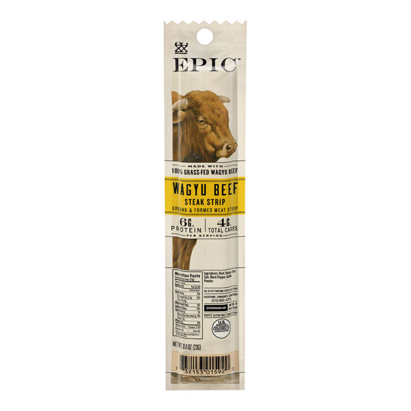 Epic Snack Strips - Wagyu Beef Steak - High-quality Meat Snack by Epic at BariatricPal Store