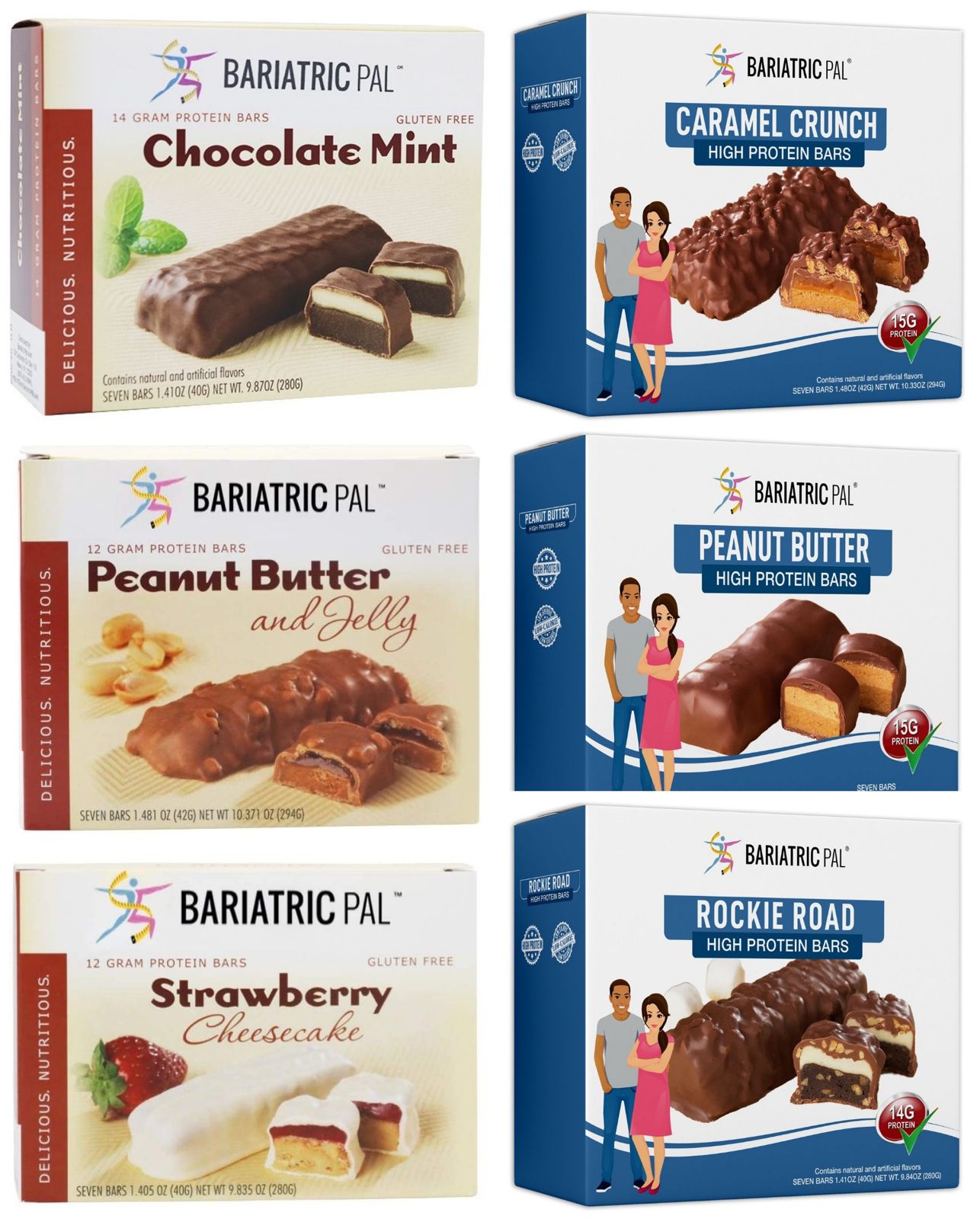 BariatricPal High Protein Bars - Jumbo Variety Pack - High-quality Protein Bars by BariatricPal at BariatricPal Store