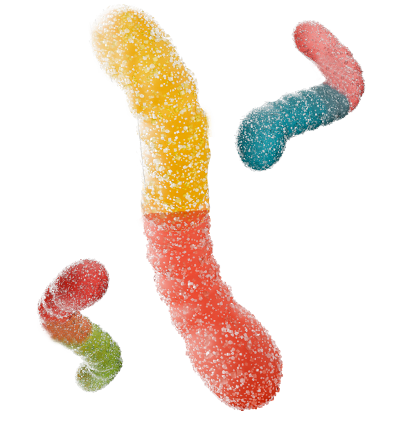 Joyride Sour Worms, 3.5 oz